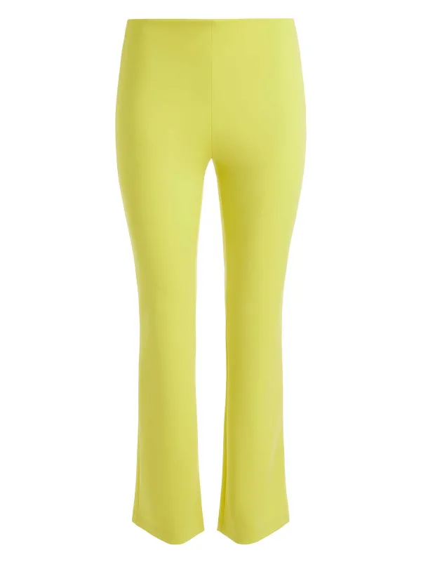 Alice and Olivia Rmp Mid Rise Back-Zip Bootcut Ankle Pant-Women Pants