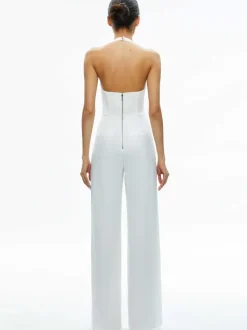 Alice and Olivia Robin Halterneck Vest Jumpsuit-Women Jumpsuits