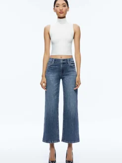 Alice and Olivia Roxie Kick Flare Jean-Women Pants