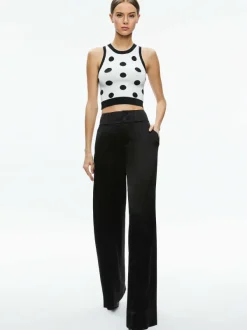 Alice and Olivia Rydel Cropped Tank-Women Tops