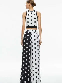 Alice and Olivia Rydel Cropped Tank + Tomasa High Rise Pant-Women Matching Sets