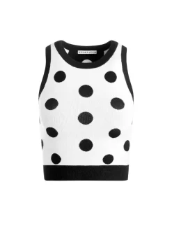 Alice and Olivia Rydel Cropped Tank + Tomasa High Rise Pant-Women Matching Sets