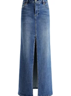 Alice and Olivia Rye Denim Maxi Skirt-Women Skirts