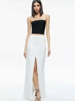 Alice and Olivia Rye High Rise Maxi Skirt-Women Skirts