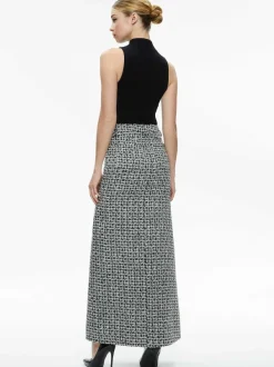Alice and Olivia Rye Tweed Maxi Skirt-Women Skirts