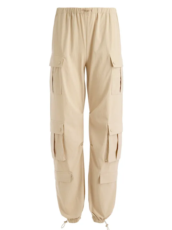Alice and Olivia Shara Mid Rise Parachute Cargo Pants-Women Pants