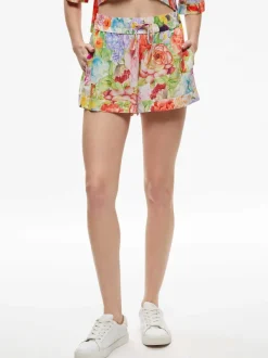Alice and Olivia Sheena High Wasited Flowy Short-Women Shorts