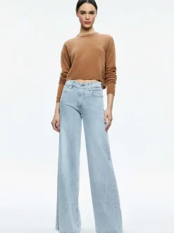 Alice and Olivia Sherrell Crew Neck Pullover-Women Sweaters