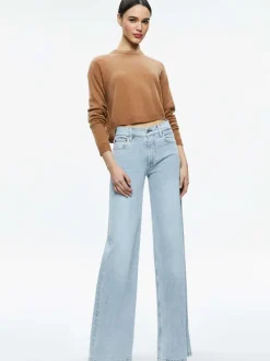 Alice and Olivia Sherrell Crew Neck Pullover-Women Sweaters