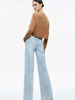 Alice and Olivia Sherrell Crew Neck Pullover-Women Sweaters