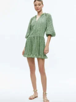 Alice and Olivia Sherrie Gathered Tunic Dress-Women Dresses