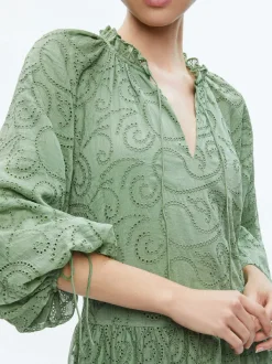 Alice and Olivia Sherrie Gathered Tunic Dress-Women Dresses