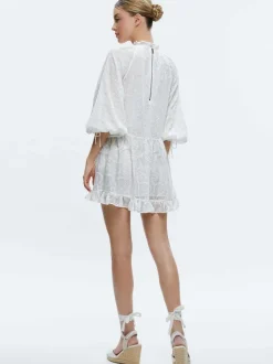 Alice and Olivia Sherrie Gathered Tunic Dress-Women Dresses