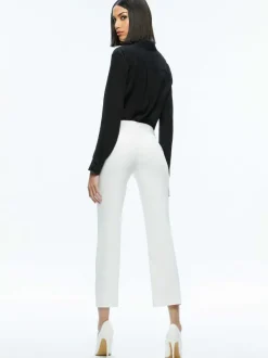 Alice and Olivia Stacey Low Rise Kick Flare Pant-Women Pants