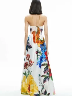 Alice and Olivia Stella Strapless Gown-Women Dresses