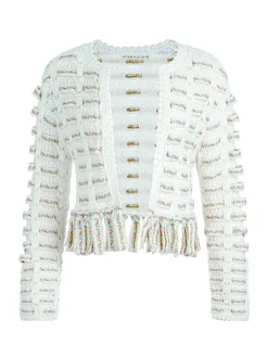 Alice and Olivia Tawna Ribbon Cardigan-Women Sweaters