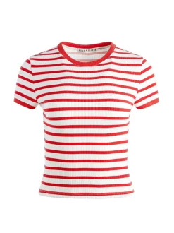 Alice and Olivia Tess Baby Tee-Women Tops