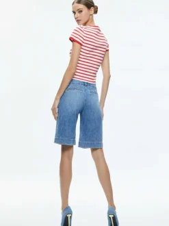 Alice and Olivia Tess Baby Tee-Women Tops