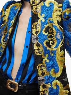 Alice and Olivia Thomas Embroidered Maxi Coat-Women Jackets + Coats