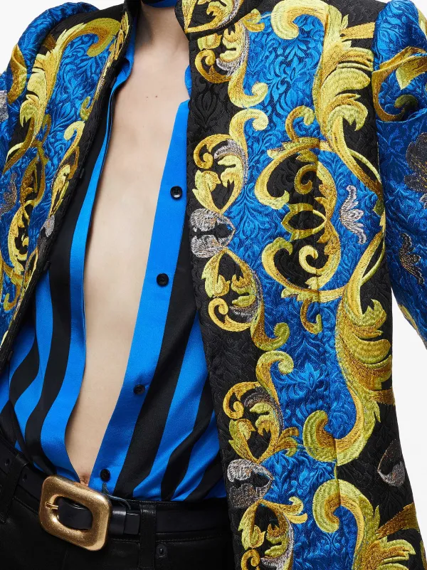 Alice and Olivia Thomas Embroidered Maxi Coat-Women Jackets + Coats