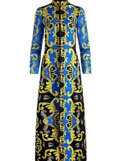 Alice and Olivia Thomas Embroidered Maxi Coat-Women Jackets + Coats