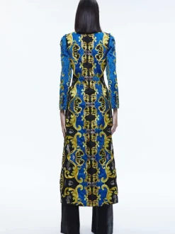 Alice and Olivia Thomas Embroidered Maxi Coat-Women Jackets + Coats