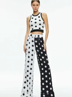 Alice and Olivia Tomasa Cuffed Trouser-Women Pants