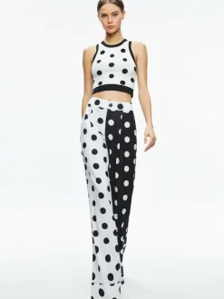 Alice and Olivia Tomasa Cuffed Trouser-Women Pants