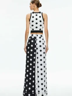 Alice and Olivia Tomasa Cuffed Trouser-Women Pants