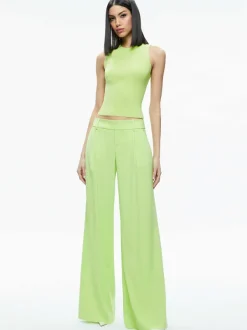 Alice and Olivia Tonita Ribbed Tank-Women Tops