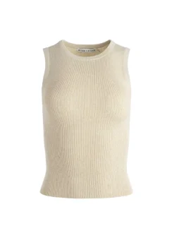 Alice and Olivia Tonita Ribbed Tank-Women Tops