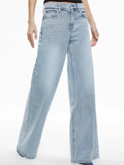 Alice and Olivia Trish Mid Rise Baggy Jean-Women Pants