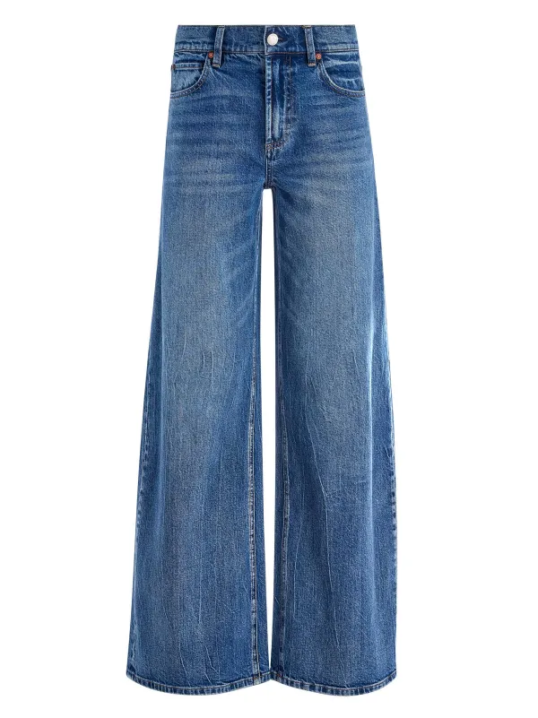 Alice and Olivia Trish Mid Rise Baggy Jean-Women Pants