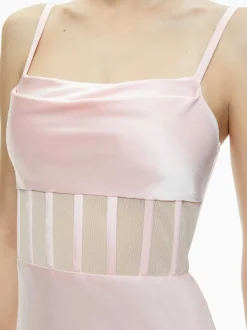 Alice and Olivia Valentina Draped Corset Maxi Dress-Women Dresses