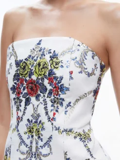 Alice and Olivia Velia Strapless Mini Dress-Women Dresses