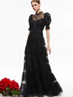 Alice and Olivia Vernita Tiered Maxi Dress-Women Dresses