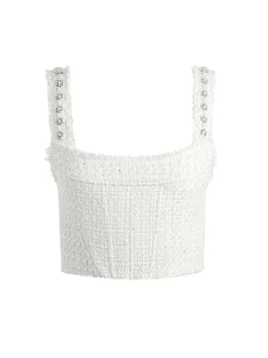 Alice and Olivia Vicenta Embellished Structured Corset-Women Tops