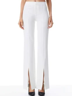 Alice and Olivia Walker Slim Front Slit Pants-Women Pants
