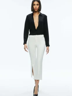 Alice and Olivia Walker Slit Hem Pant-Women Pants