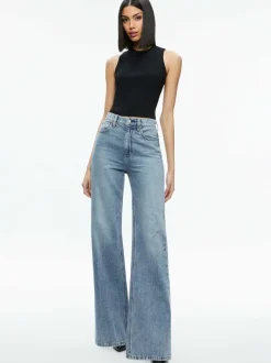 Alice and Olivia Weezy Full Length Jean-Women Pants