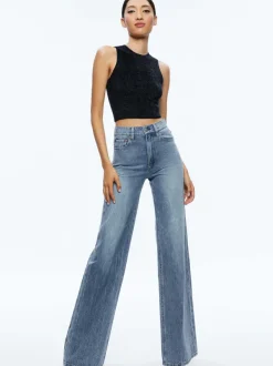 Alice and Olivia Weezy Full Length Jean-Women Pants