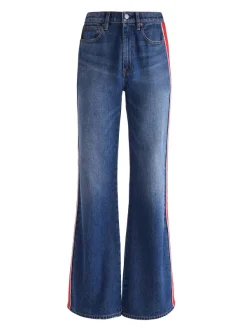 Alice and Olivia Weezy Side Stripe Jean-Women Pants