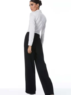 Alice and Olivia Willa Fitted Placket Top-Women Tops