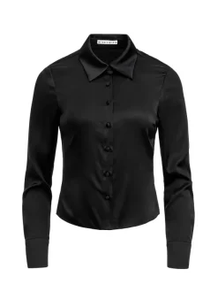 Alice and Olivia Willa Fitted Placket Top-Women Tops