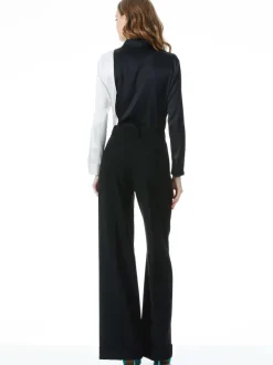 Alice and Olivia Willa Placket Top-Women Tops