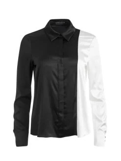 Alice and Olivia Willa Placket Top-Women Tops