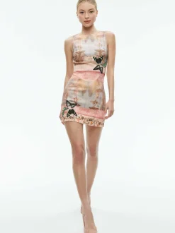 Alice and Olivia Wynell A-Line Mini Dress-Women Dresses