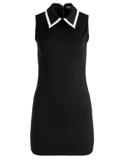 Alice and Olivia Wynell Collared Mini Dress-Women Dresses