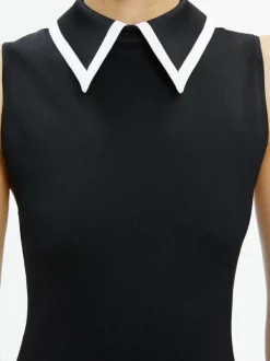 Alice and Olivia Wynell Collared Mini Dress-Women Dresses